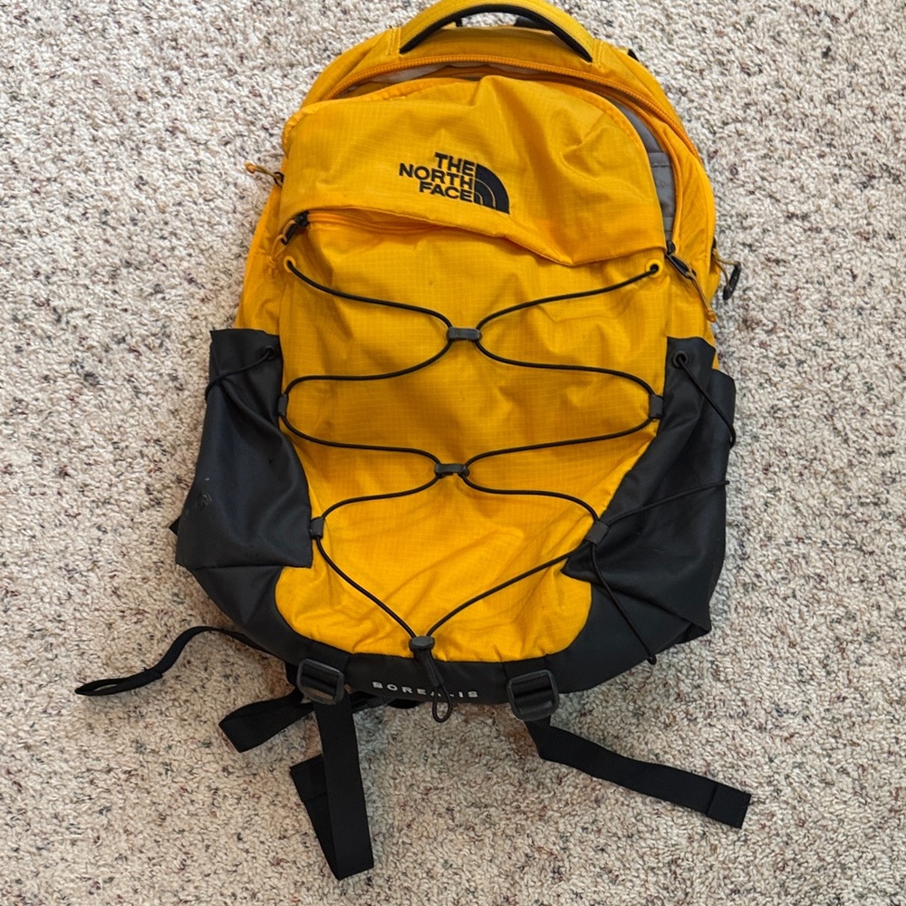 The North Face Men's Backpack in Yellow and Black
